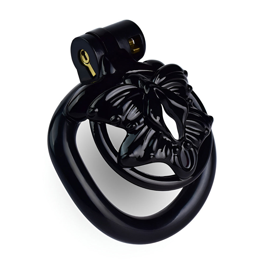 Male Chastity Cage with 4 Rings – Lightweight Resin Locking Device with 2 Keys, Invisible Wear for Long-Term Use - image 14