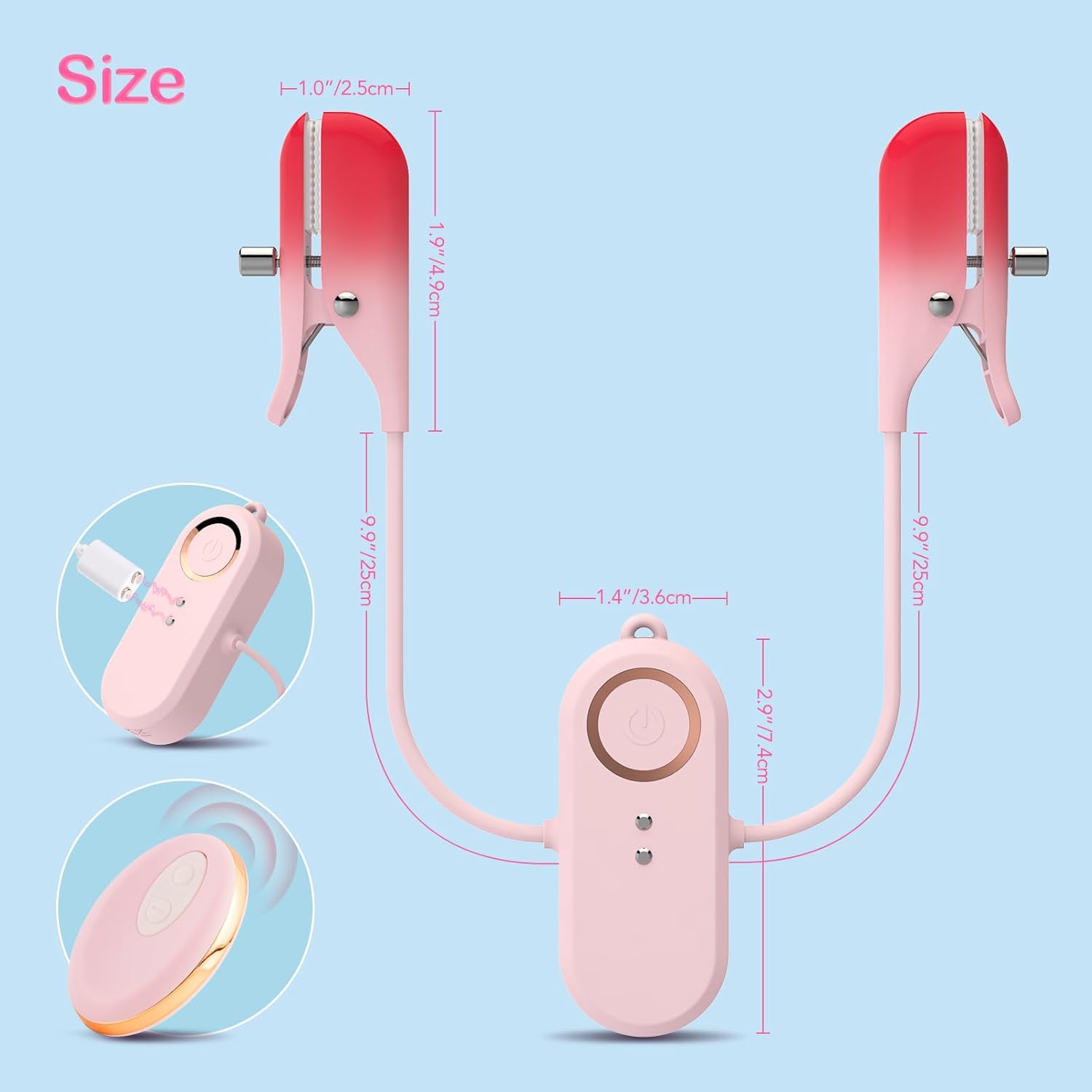 DuoPulse – 2-in-1 Wearable Nipple Clamp Vibrator - image 2