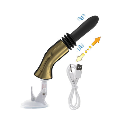 2-in-1 Sex Machine - Golden - image 0
