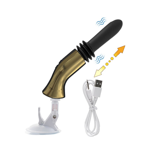 2-in-1 Sex Machine - Golden - image 0