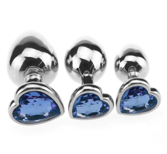 Candy Love Anal Butt Plug - Dark Blue-large - image 1