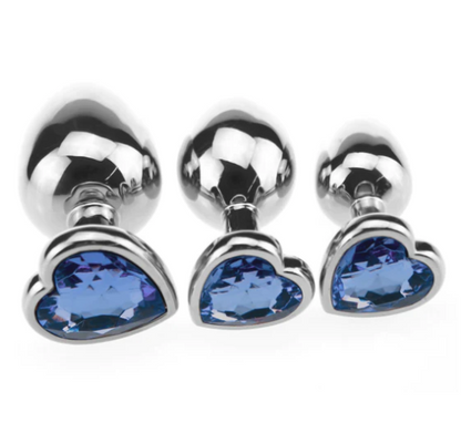 Candy Love Anal Butt Plug - Dark Blue-large - image 1