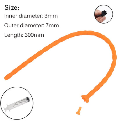  Silicone Hollow Urethra Sound To Stimulate The Plunger Masturbation - image 15