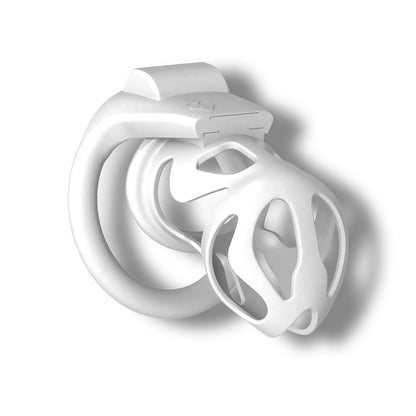 Skull Chastity Cage for Male Lightweight - White - Grande w/ 4 Rings - image 4