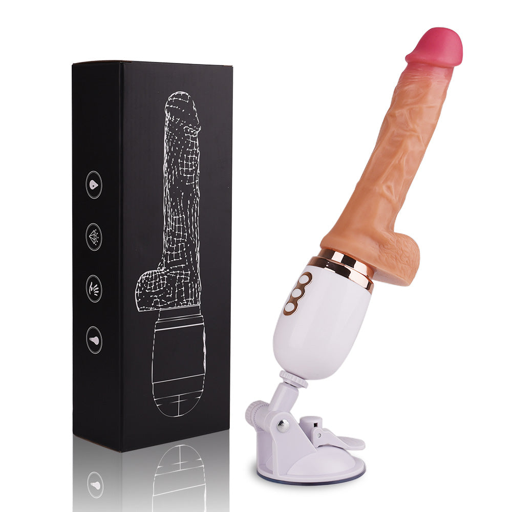 Realistic Vibrator with Remote – 10 Vibration & 3 Pulsation Modes, Hands-Free Mountable Design - image 0