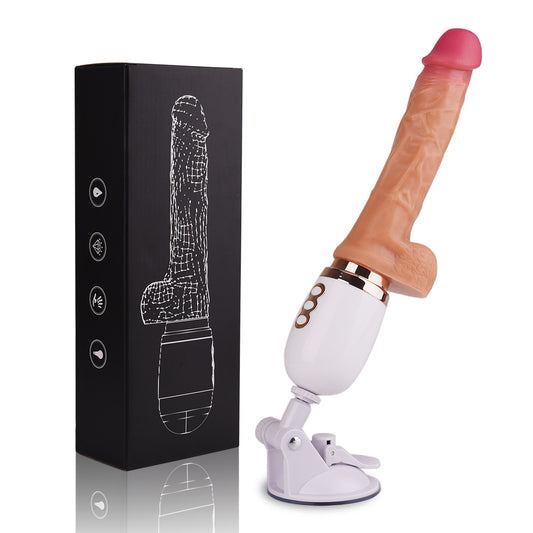 Realistic Vibrator with Remote – 10 Vibration & 3 Pulsation Modes, Hands-Free Mountable Design - image 0