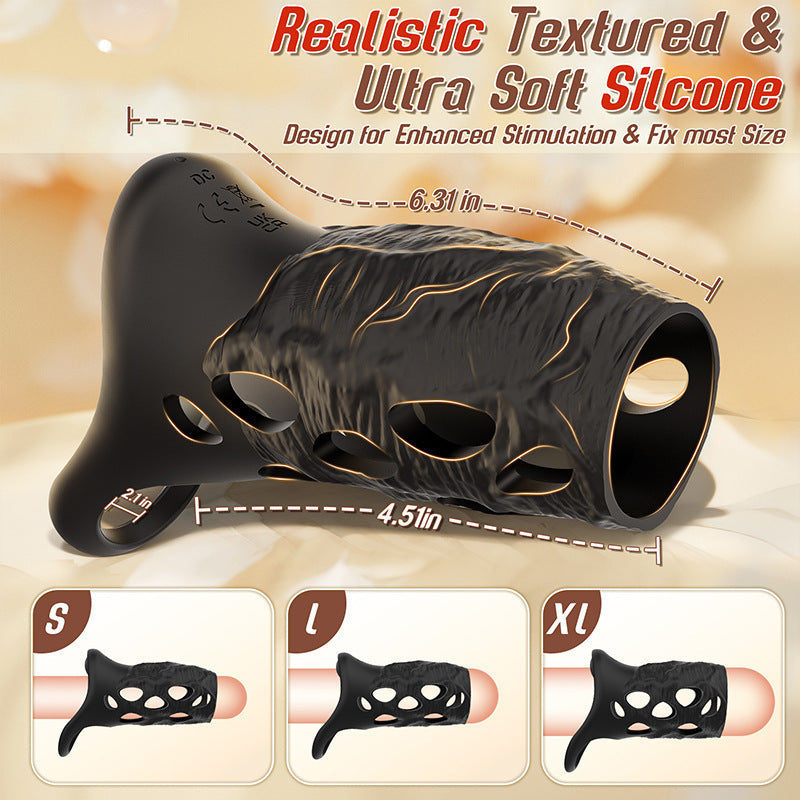 Vibrating Penis Sleeve Cock Ring with APP Control - image 4