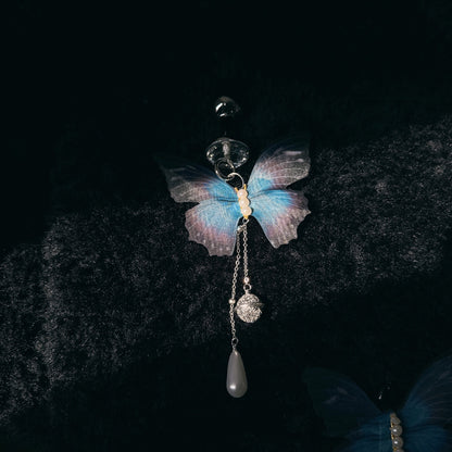 Wings & Whispers  - Blue Butterfly Anal Plug (4.0 cm) - image 4