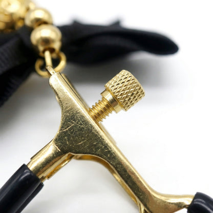 Metal Alligator Clamp Set with Bells & Bow Accents - image 7