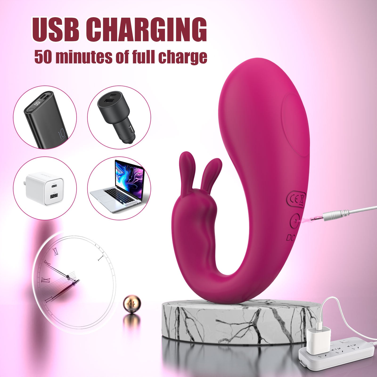 Triple Stimulation 2-in-1 Vibrator - image 3
