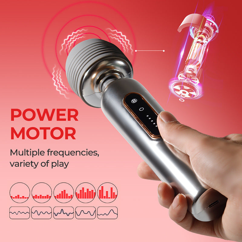 Wand Massagers Shining Metallic luster Recargable - image 7