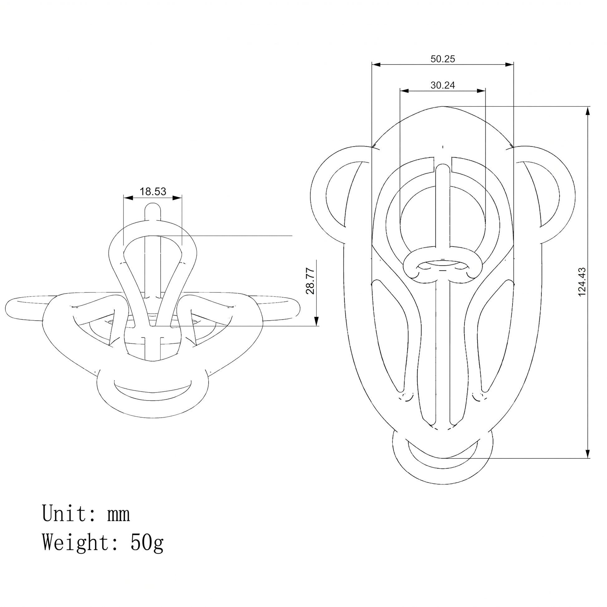 Blush Aura Resin Chastity Clamp - image 2