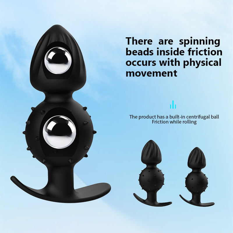 Ribbed Anal Trainer Plug with Built-In Rattle Ball – Wearable and Stimulating Design - image 4