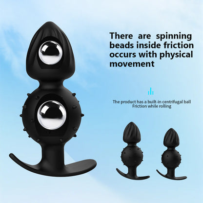 Ribbed Anal Trainer Plug with Built-In Rattle Ball – Wearable and Stimulating Design - image 4