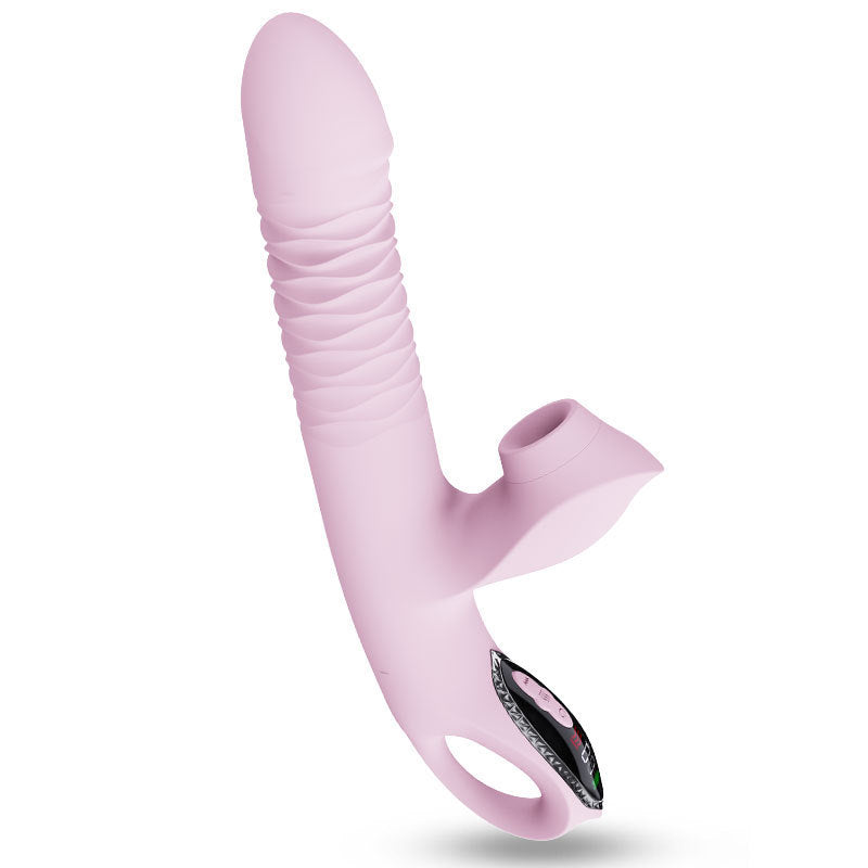Rotating Thrusting Butt Plug Vibrator 7 Modes - Pink - image 0