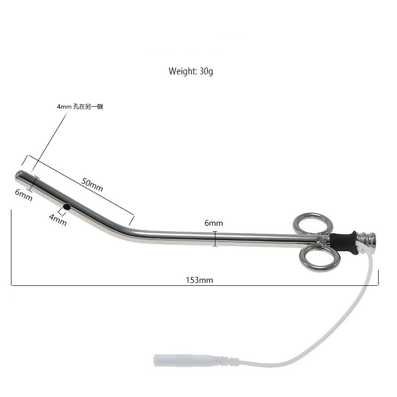 Electric Hollow Urethral Sound - Silver - image 2