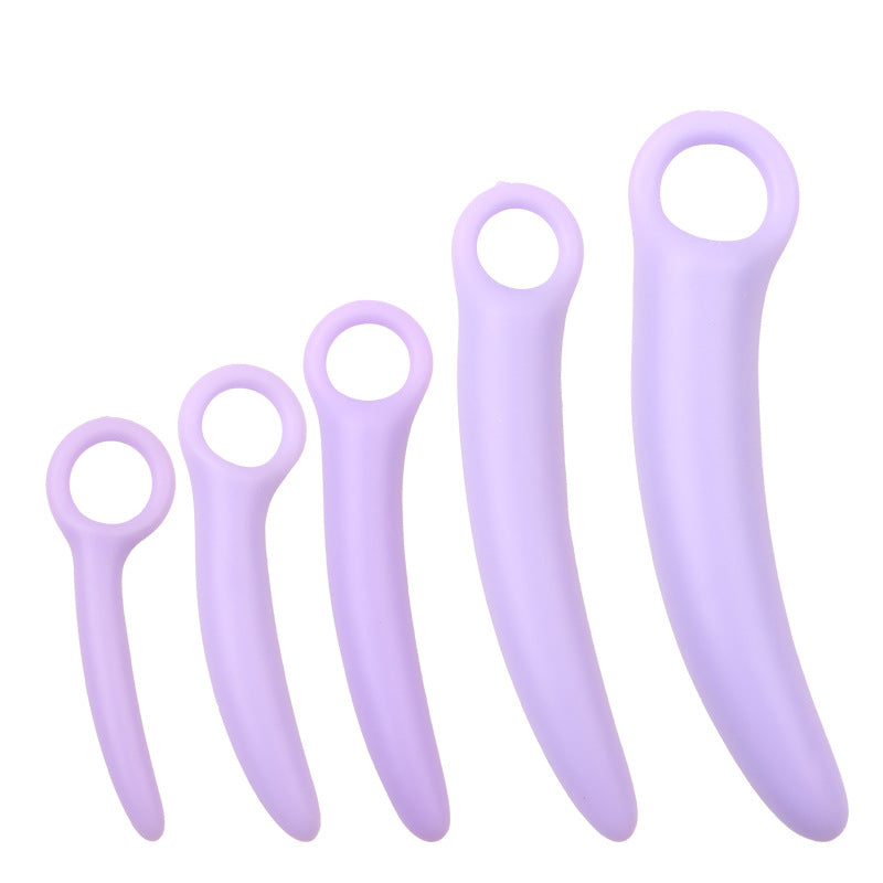 5-Piece Silicone Vaginal Dilator Set – Progressive Pelvic Floor Training Kit - Light Purple - image 3