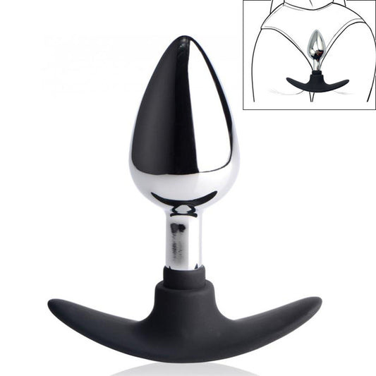 Tailz Master Series Dark Invader Metal & Silicone Anal Plug - image 1