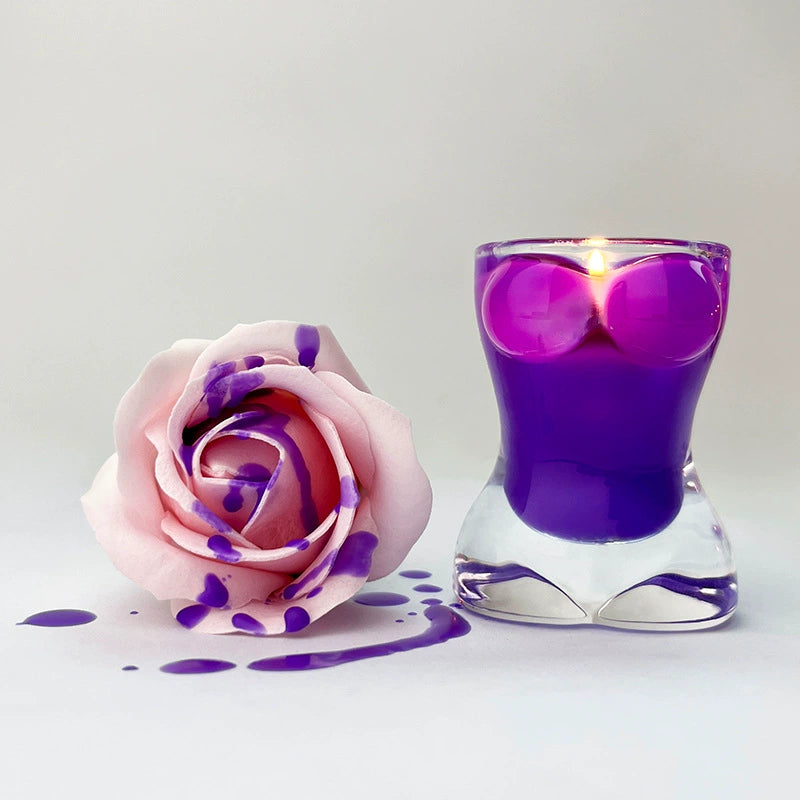 Low-temperature Natural Soy Wax Candles - Purple - image 2