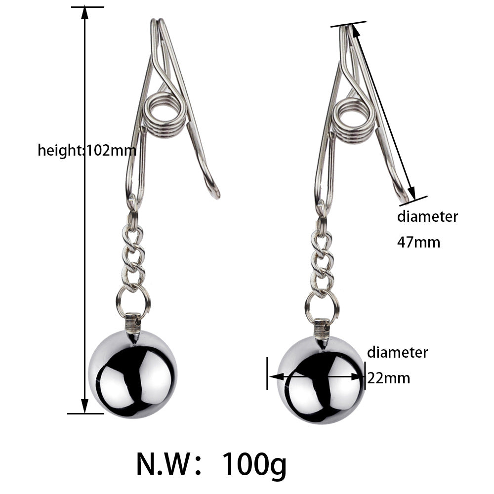 BDSM Stainless Steel Nipple Clamps Nipple Clips - image 1