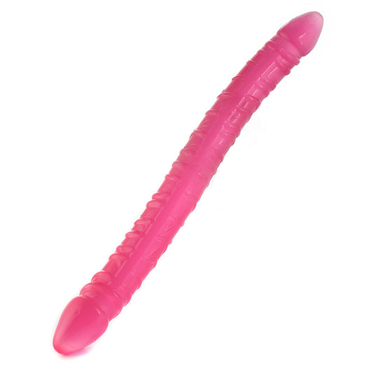 Double Penile Dildo Long - Rose - image 1