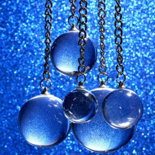 Glass Pearl Transparent Round Small Stopper Crystal Bead Ball - image 10