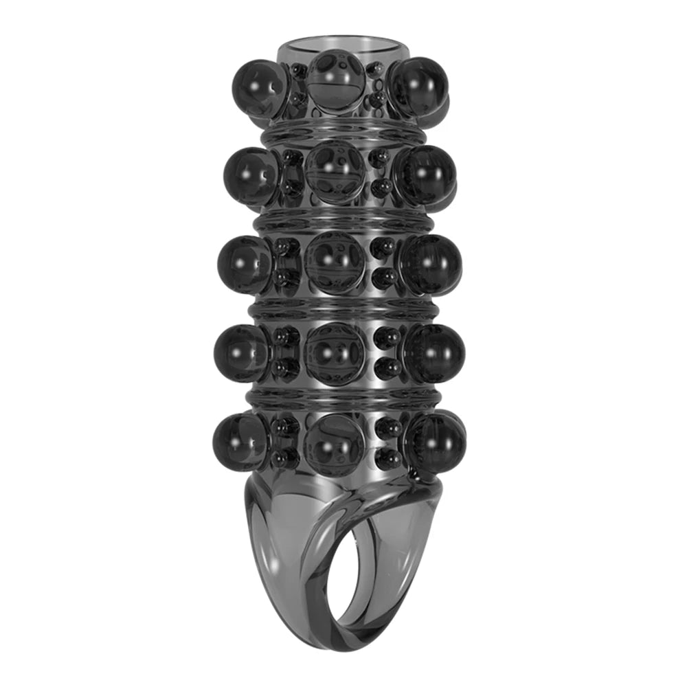 Soft Elastic Penis Extension Sleeve - Bumps - image 4