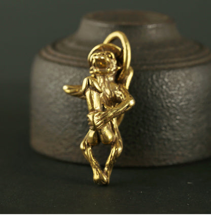 Copper Monkey Penis Pendant - image 0