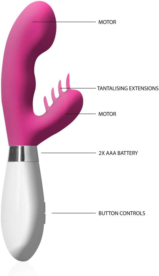 Magic Wand Silicone Double Head Cordless Massager With 10 Vibration Modes - image 0