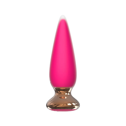 Remote & APP Control Vibrating Silicone Butt Plug - Pink - image 13