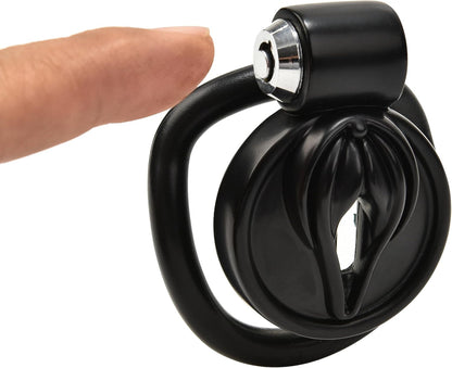 Flat Chastity Cage (Black) - image 1