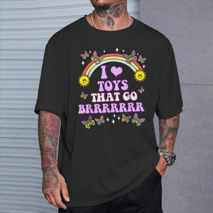 I Love Toys That Go Brrr Embarrassing Inappropriate T-Shirt - image 2