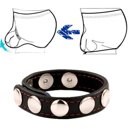 Adjustable Leather Penis Ring  - image 2