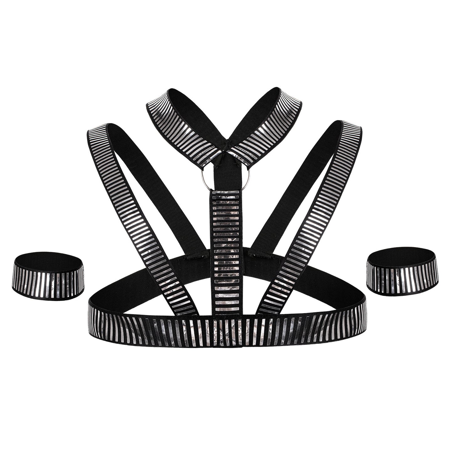 Cyber Warrior Harness - Silver - One Size - image 3