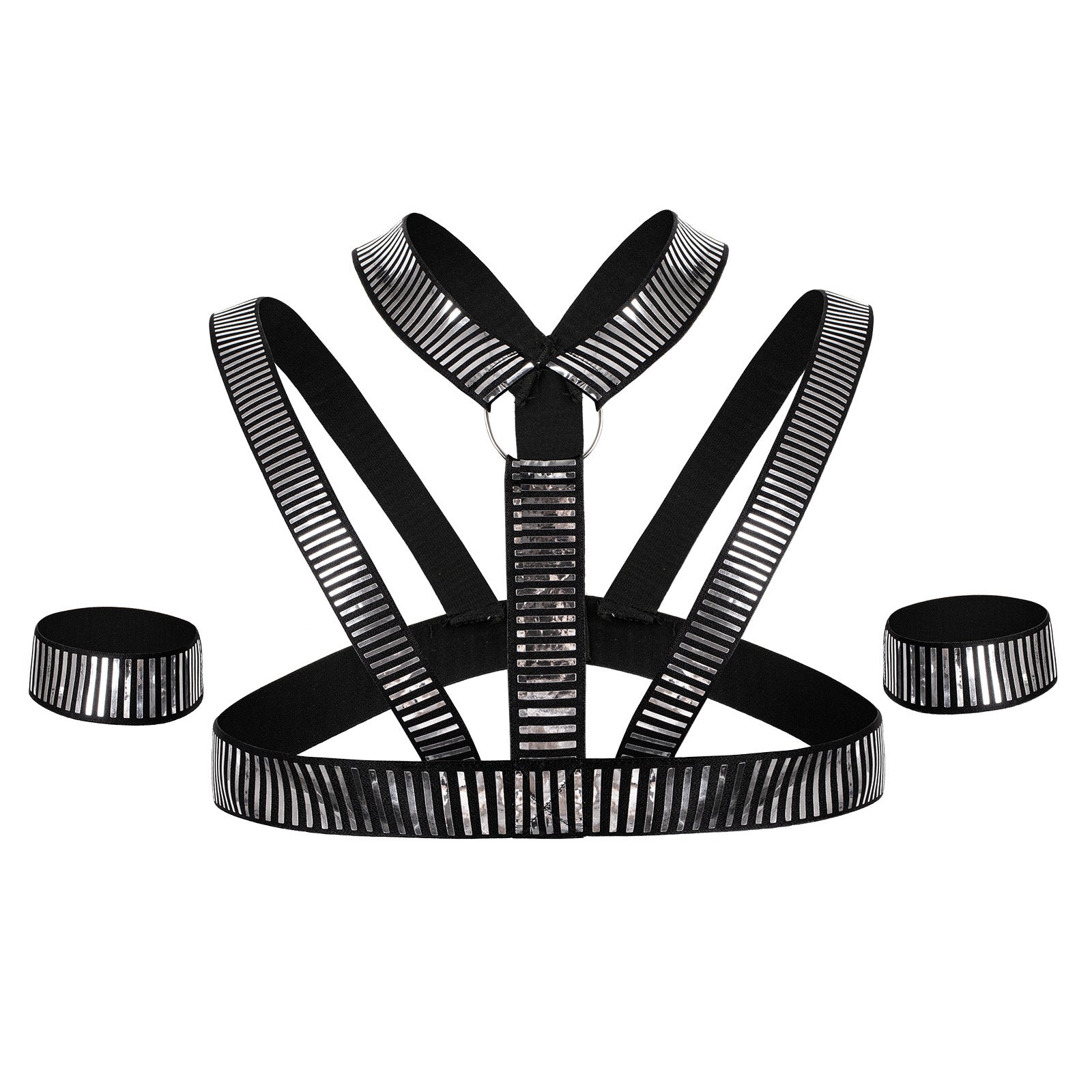 Cyber Warrior Harness - Silver - One Size - image 3