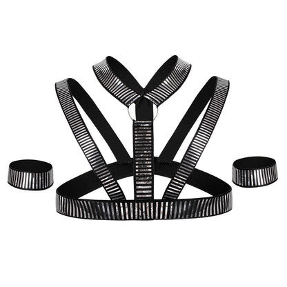 Cyber Warrior Harness - Silver - One Size - image 3