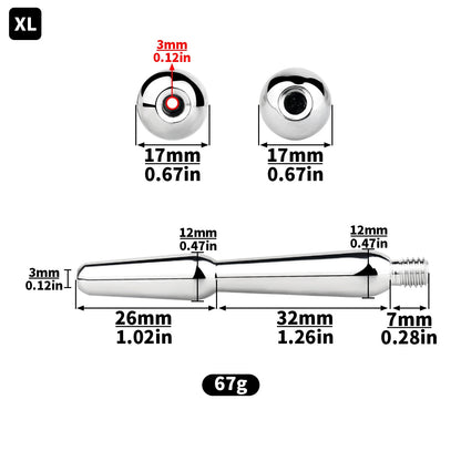 Precision Hollow Penis Plug - XL - image 7