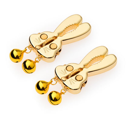 Adjustable Bunny Nipple Clamps – Sensory Play with Bells & Gear Control - GB - GB - image 15