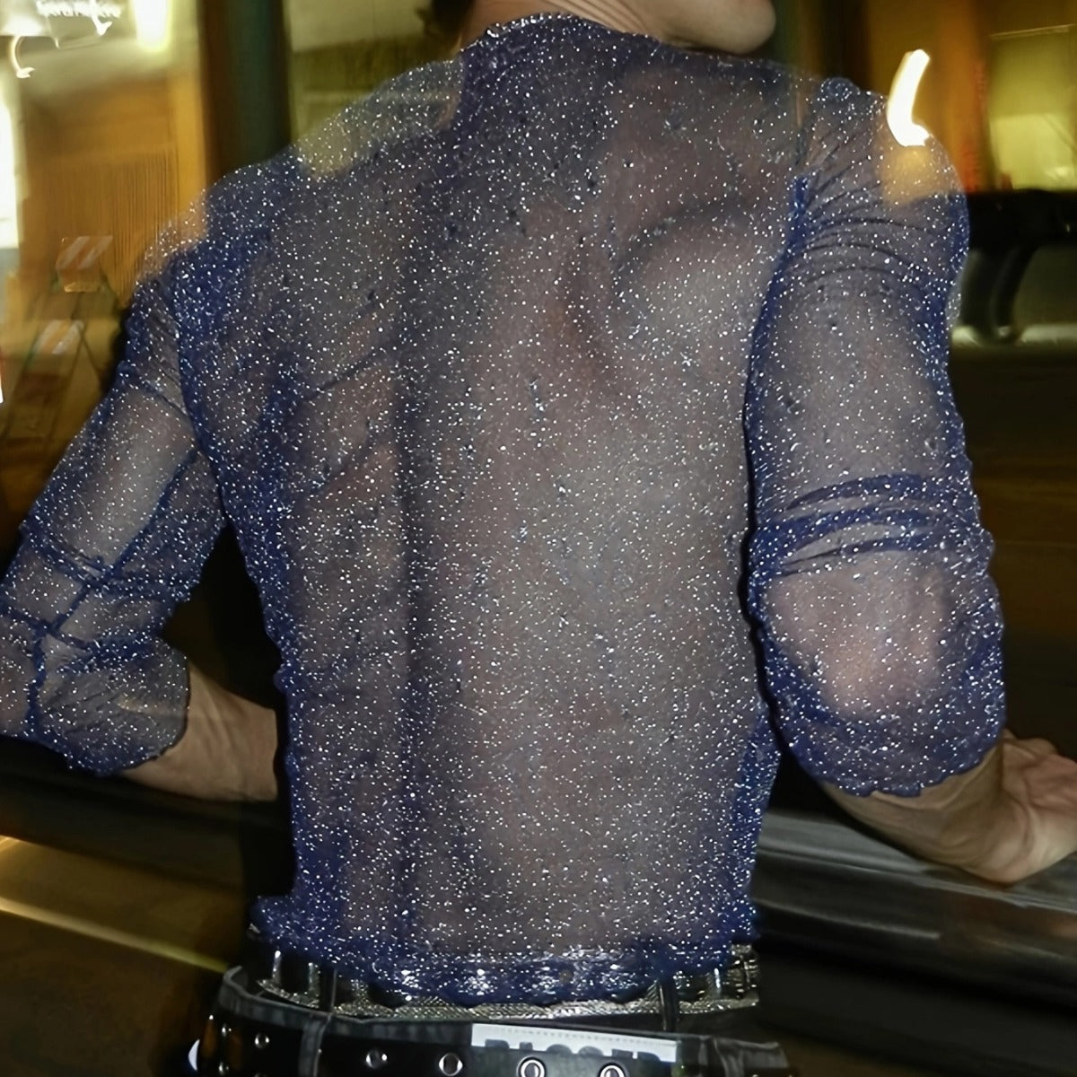 Sexy Slim Stretch Mesh Crop T Shirts - image 3