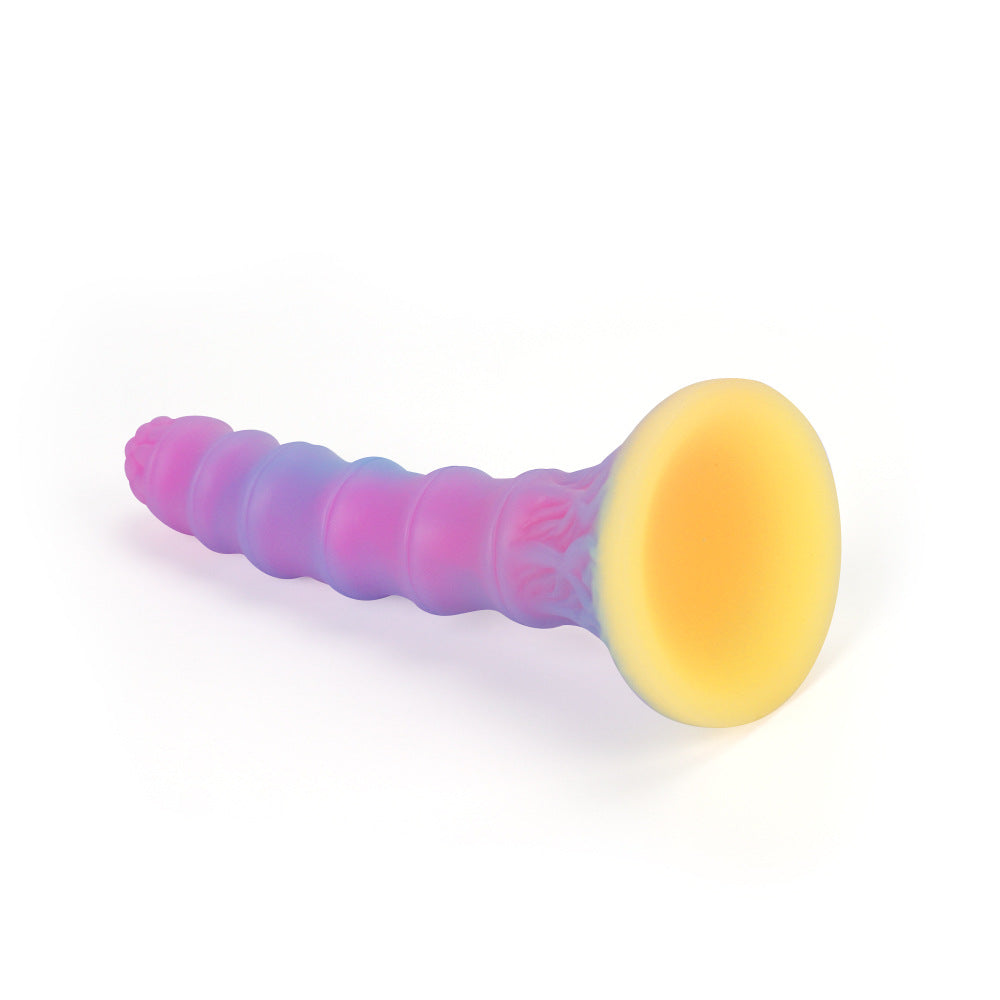 7.08'' Alien Glow In The Dark Dildo with Suction Cup - image 2