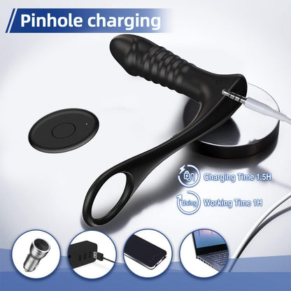 6.69''x1.7'' G Spot Butt Stimulator For Couple - image 6