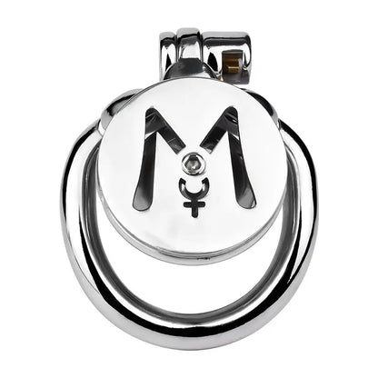 M-shaped Flat Stainless Steel Negative Inverted Chastity Penis Lock Cage - image 0