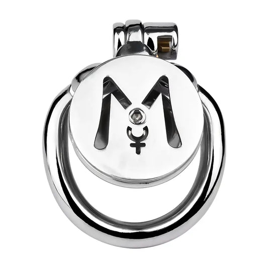 M-shaped Flat Stainless Steel Negative Inverted Chastity Penis Lock Cage - image 0