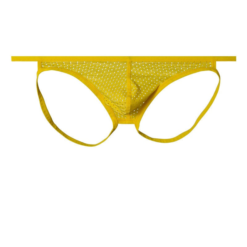 Brave Super Skinny Jockstrap - Yellow - XXL - image 2