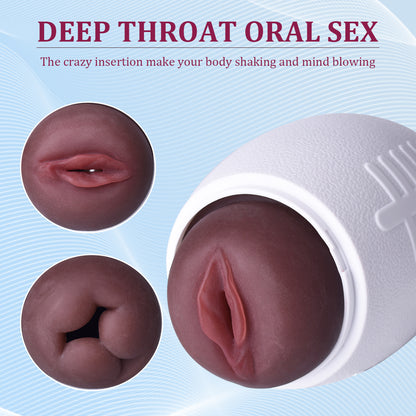 Football-Shaped Realistic Masturbator – Dual Ends for Versatile Stimulation - image 2