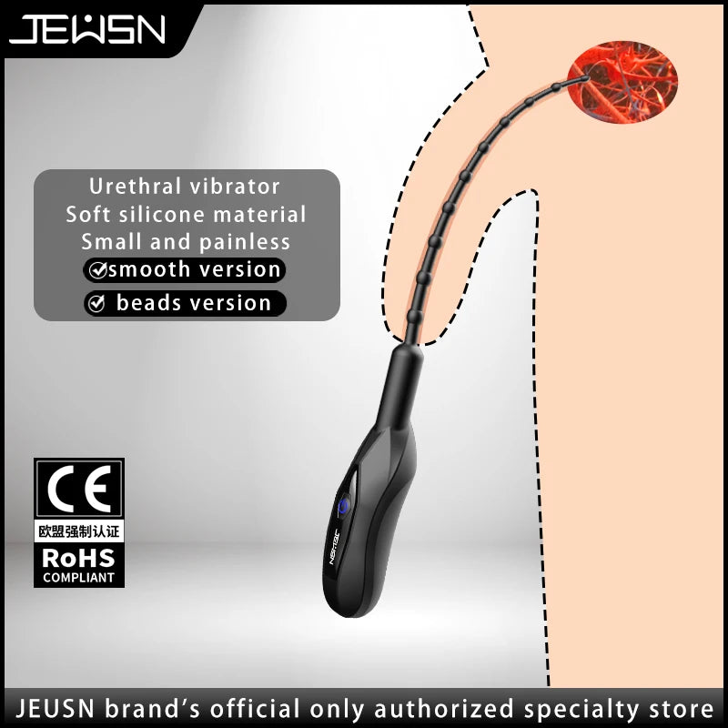 10 Frequency Urethral Vibrator Catheter Penis Plug - image 0