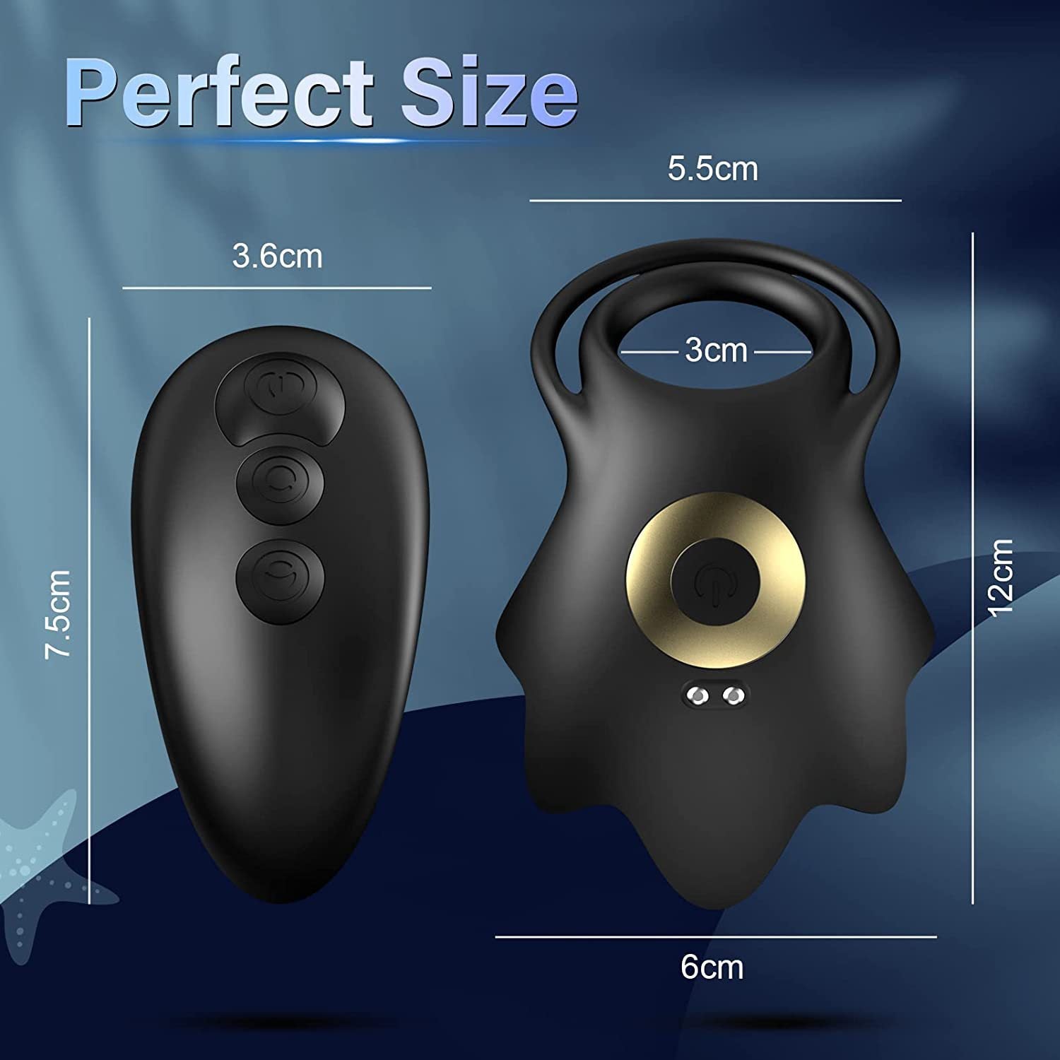 Starfish Vibrating Cock Ring – 360° Stimulation for Couples - image 1