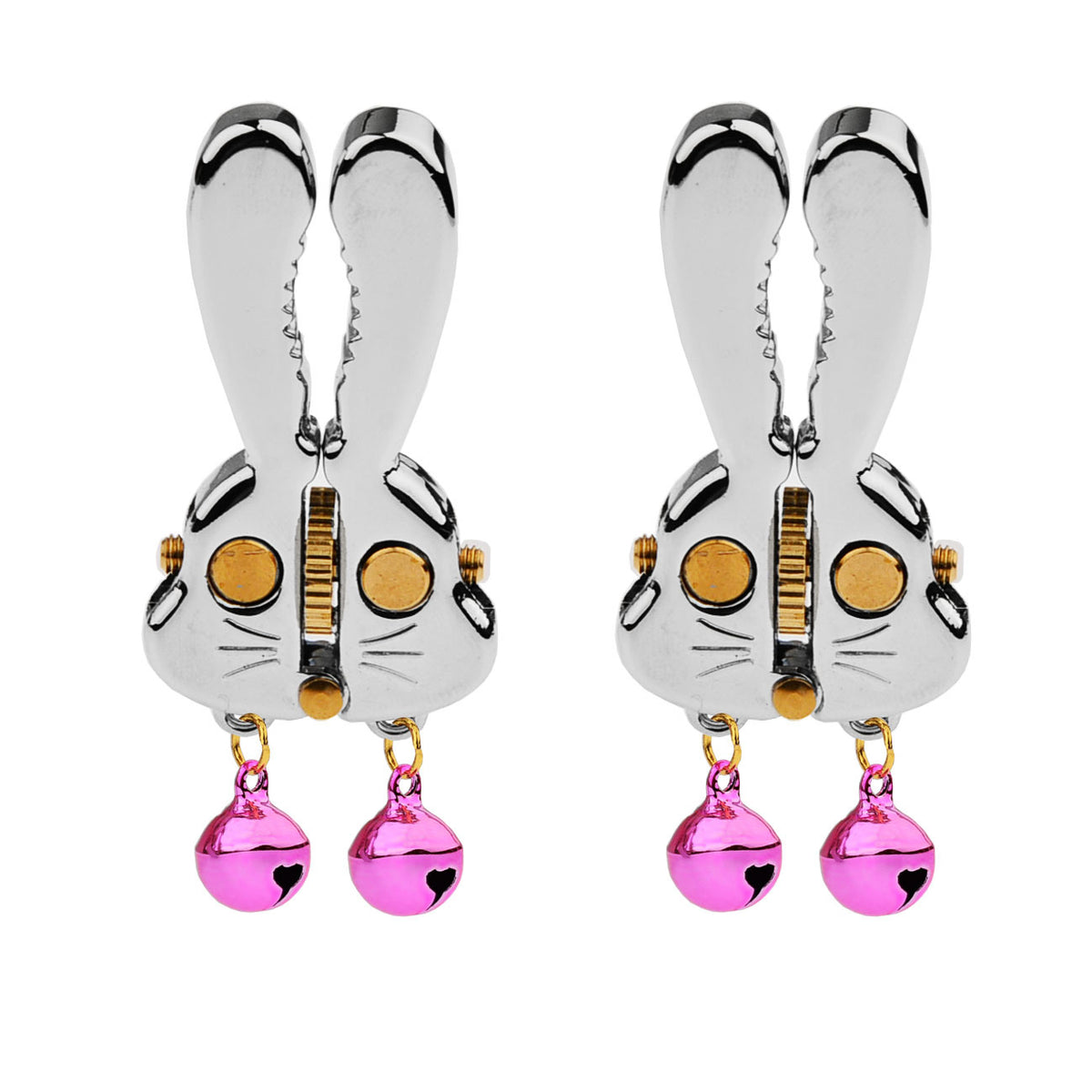 Adjustable Bunny Nipple Clamps – Sensory Play with Bells & Gear Control - SB - PUB - image 5