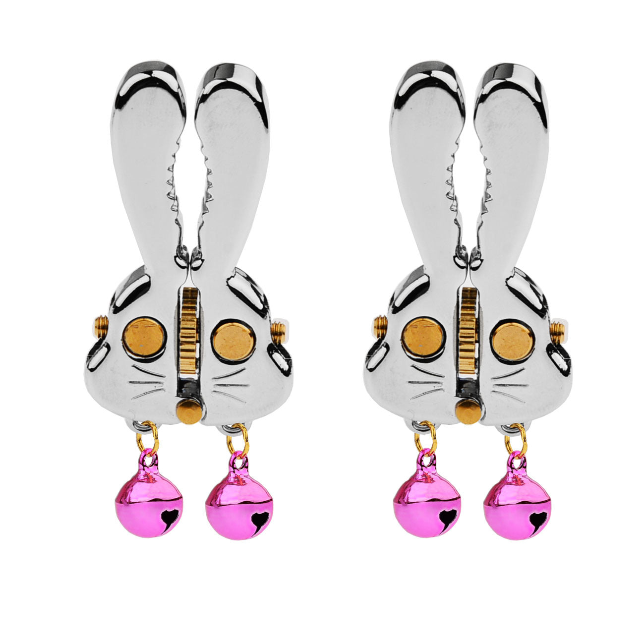 Adjustable Bunny Nipple Clamps – Sensory Play with Bells & Gear Control - SB - PUB - image 5