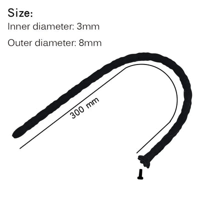  Silicone Hollow Urethra Sound To Stimulate The Plunger Masturbation - Black-8mm - image 9